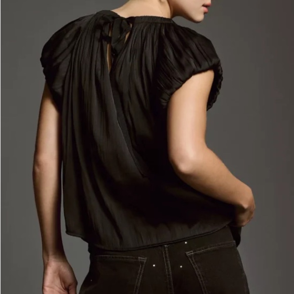 by Anthropologie Short-Sleeve Bubble Blouse - Picture 2 of 9